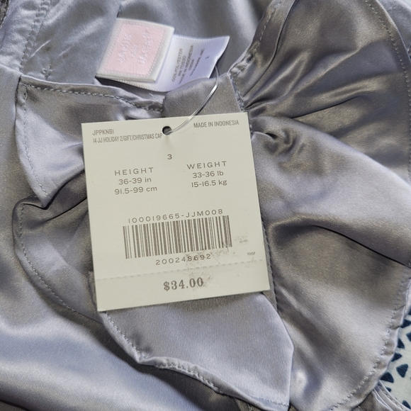 NWT Janie & Jack Silver Bow Toddler Girl 3T Top - Picture 5 of 7